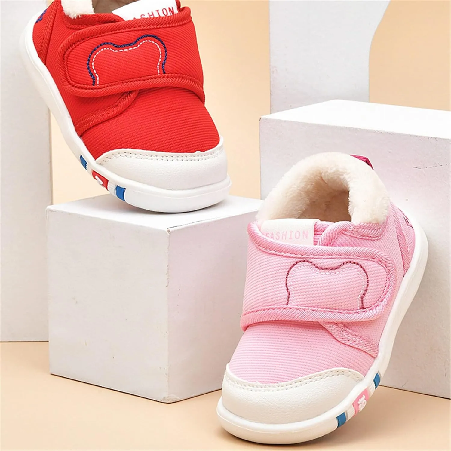 Toddler Boy Girl Shoes Shoes Fall and Winter Soft Bottom Non Slip Cotton Shoes Lightweight Sneakers Toddler Kid