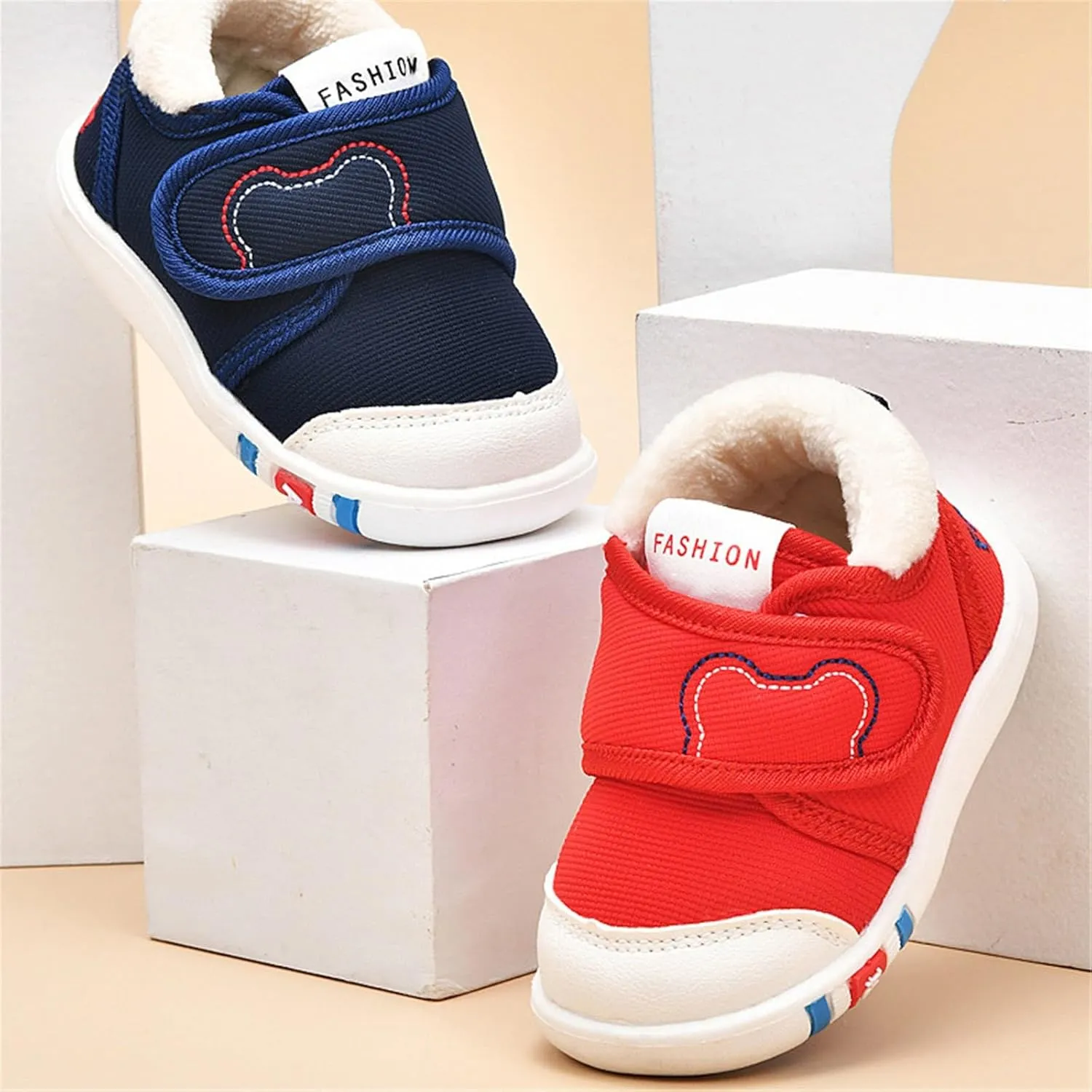 Toddler Boy Girl Shoes Shoes Fall and Winter Soft Bottom Non Slip Cotton Shoes Lightweight Sneakers Toddler Kid