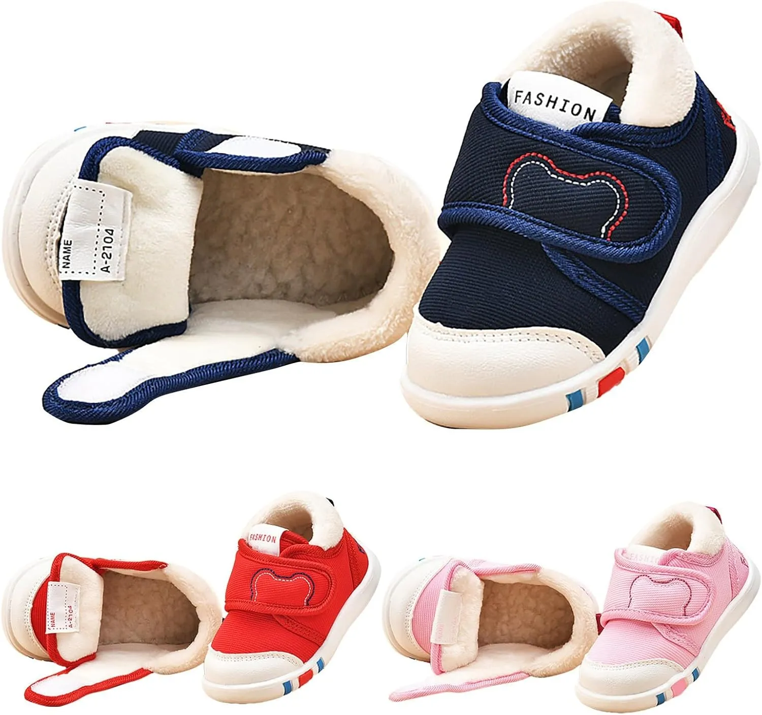 Toddler Boy Girl Shoes Shoes Fall and Winter Soft Bottom Non Slip Cotton Shoes Lightweight Sneakers Toddler Kid