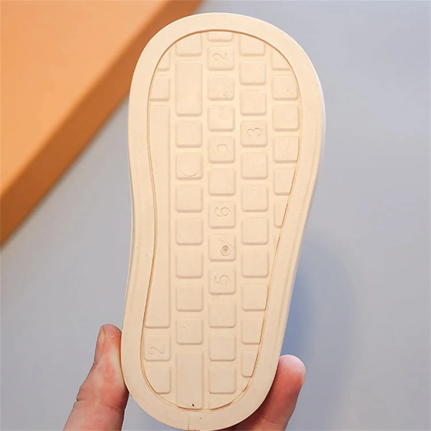 Toddler Boy Girl's Cotton Canvas Shoes Slip On Sneakers Rubber Sole Soft Lightweight Round Toe Shoes for Toddler