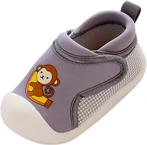 Toddler Boys Girls Walking Shoes, Non-Slip Soft Soles Unisex Baby Cute artoon Animals Slip On No Tie Shoes for Adults