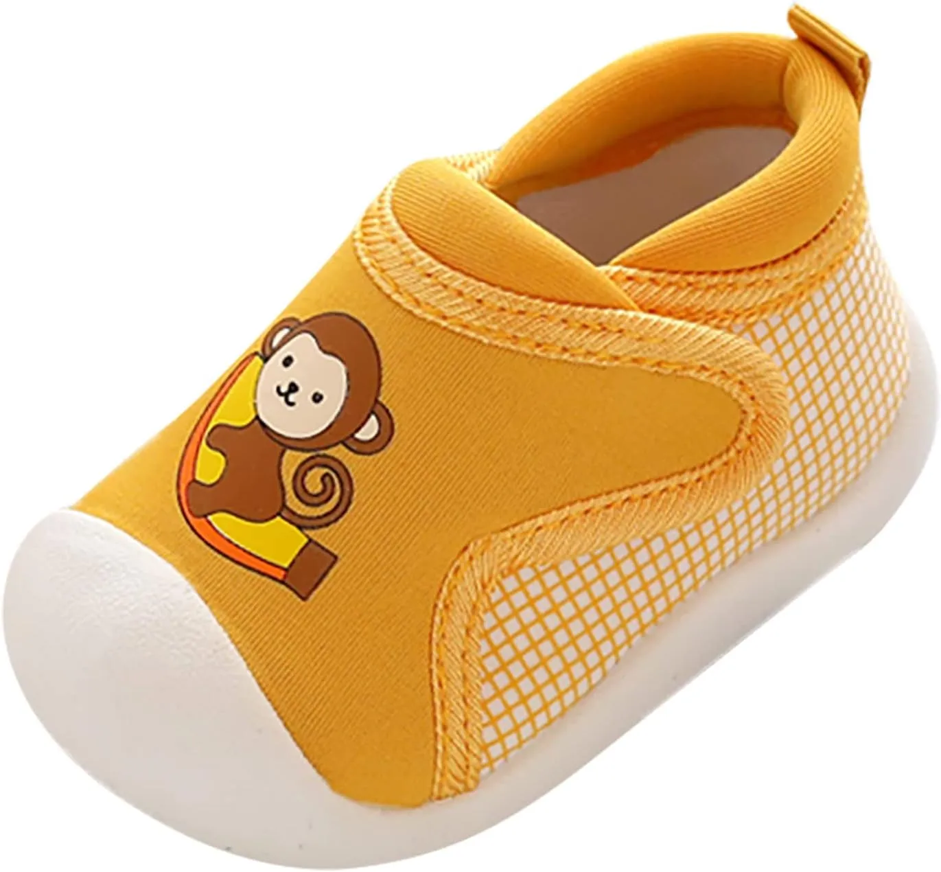 Toddler Boys Girls Walking Shoes, Non-Slip Soft Soles Unisex Baby Cute artoon Animals Slip On Prewalkers Shoes