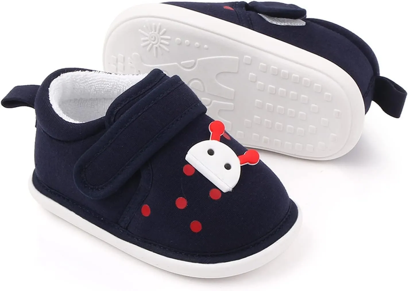 Toddler Cotton Sneaker artoon Pattern Soft Sole Baby Boys Girls First Walking Sport Shoes Spring Indoor Outdoor Shoes