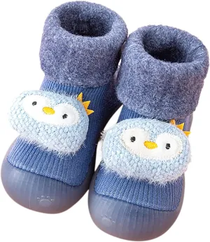 Toddler Cute Cartoon Socks Shoes Warm Winter Cartoon Baby Shoes Baby Soft Sole Shoes Baby Walking Shoes