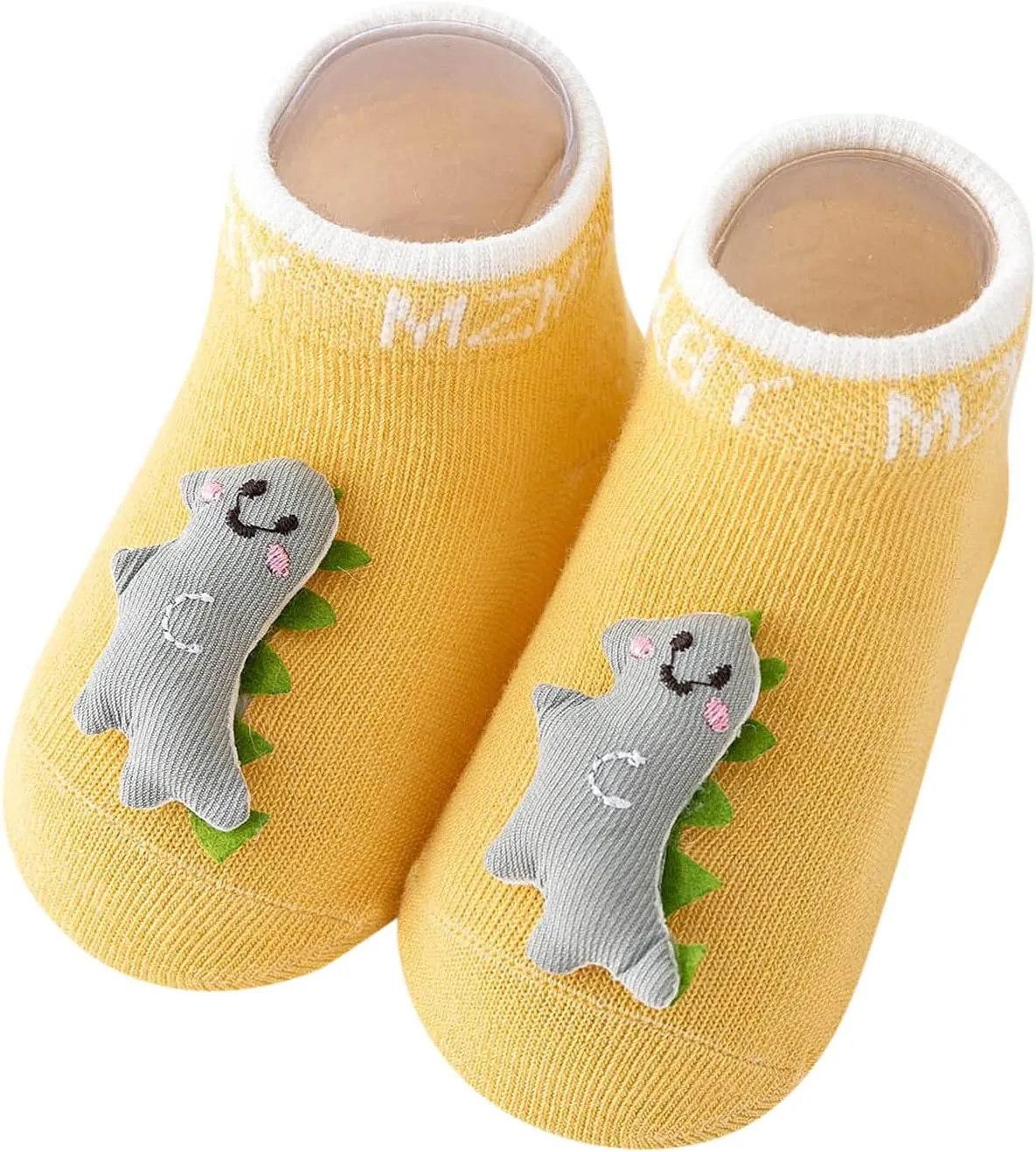 Toddler First Walking Non-Slip Lightweight Wide Shoes Baby Slip on Sneakers Knitted Elastic Soft Sole Indoor