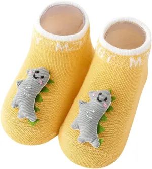 Toddler First Walking Non-Slip Lightweight Wide Shoes Baby Slip on Sneakers Knitted Elastic Soft Sole Indoor