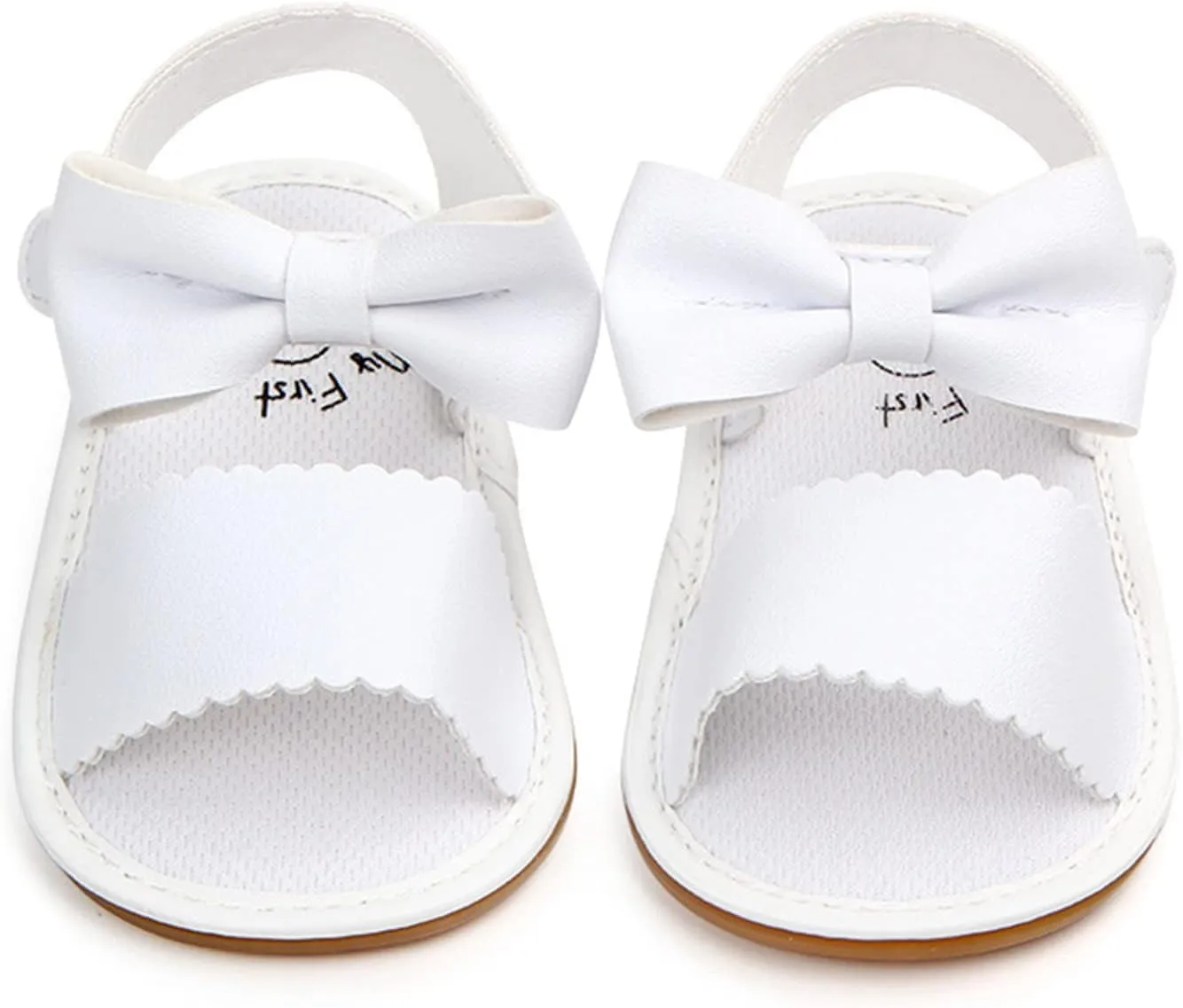Toddler Girl Open Toe Sandals Baby Flower Bowknot Anti Slip Ankle Strap Soft Sole Outdoor Dress Flats Shoes