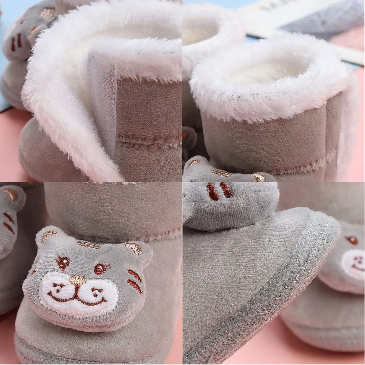 Toddler Girl Shoes Baby Boots Toddler Shoes Warm Booties Shoes Fashion Printing Non Slip Breathable Sneaker Slippers