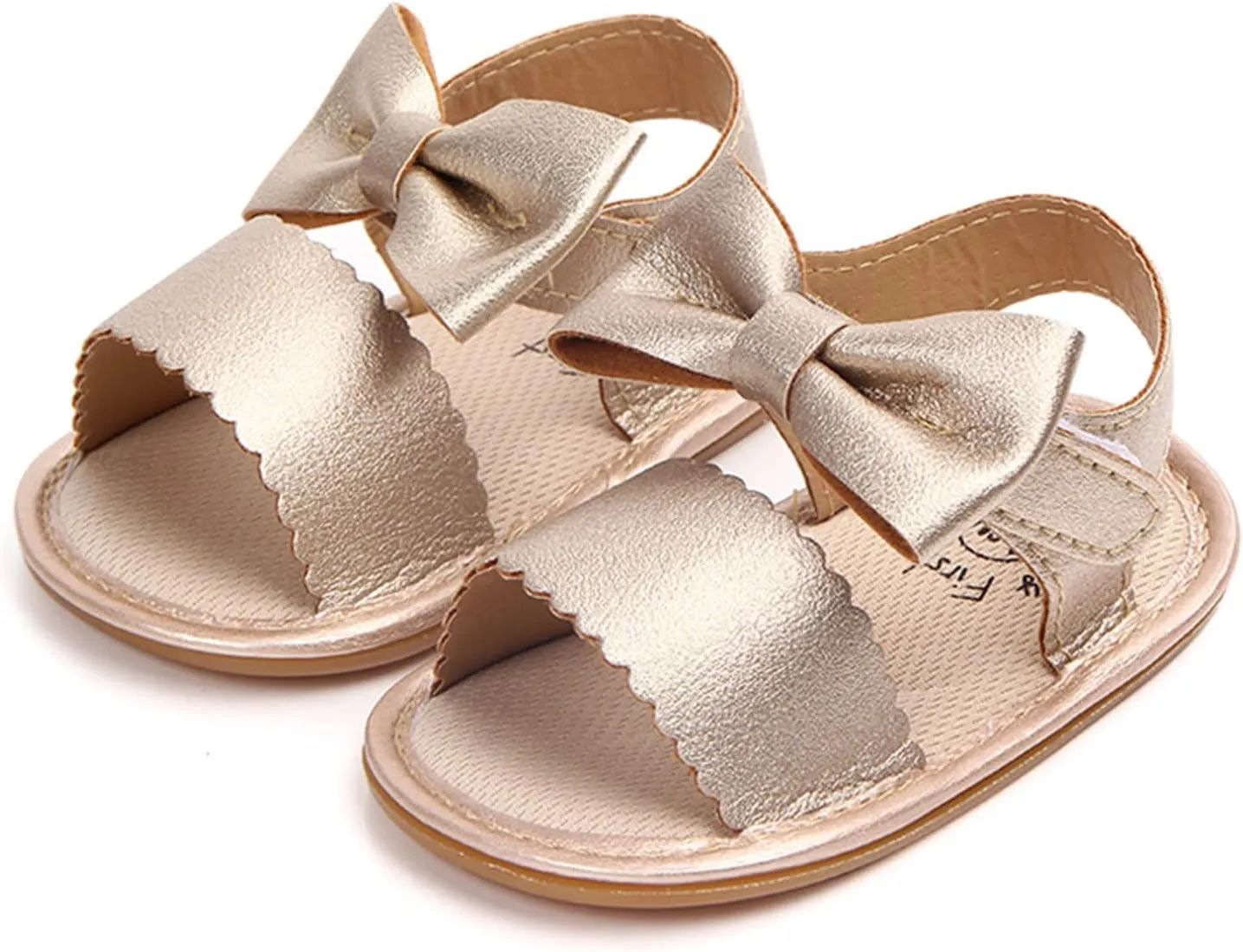 Toddler Girls Sandals Infant Summer Soft Solid Baby Anti Slip Bow Girls Shoes Crib Baby Shoes Kids Sandals