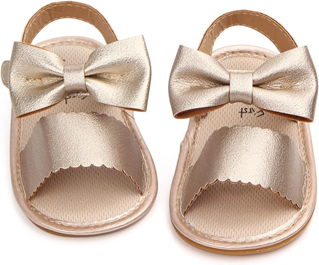 Toddler Girls Sandals Infant Summer Soft Solid Baby Anti Slip Bow Girls Shoes Crib Baby Shoes Kids Sandals