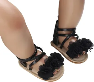 Toddler Kids Infant Girls Soild Colour Princress Shoes Sandals Soft Sole The Floor Barefoot Toddler Girls Sandals Size 8