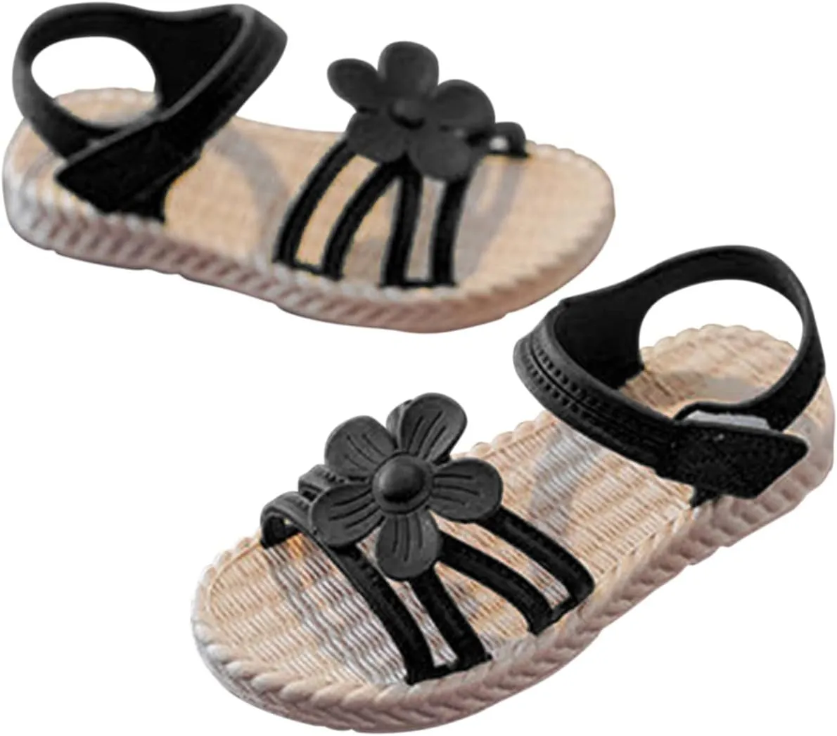 Toddler Kids Infant Girls Soild Flower Princress Shoes Soft Sole Non Slip First Walkers Prewalker Infant Jelly Sandals