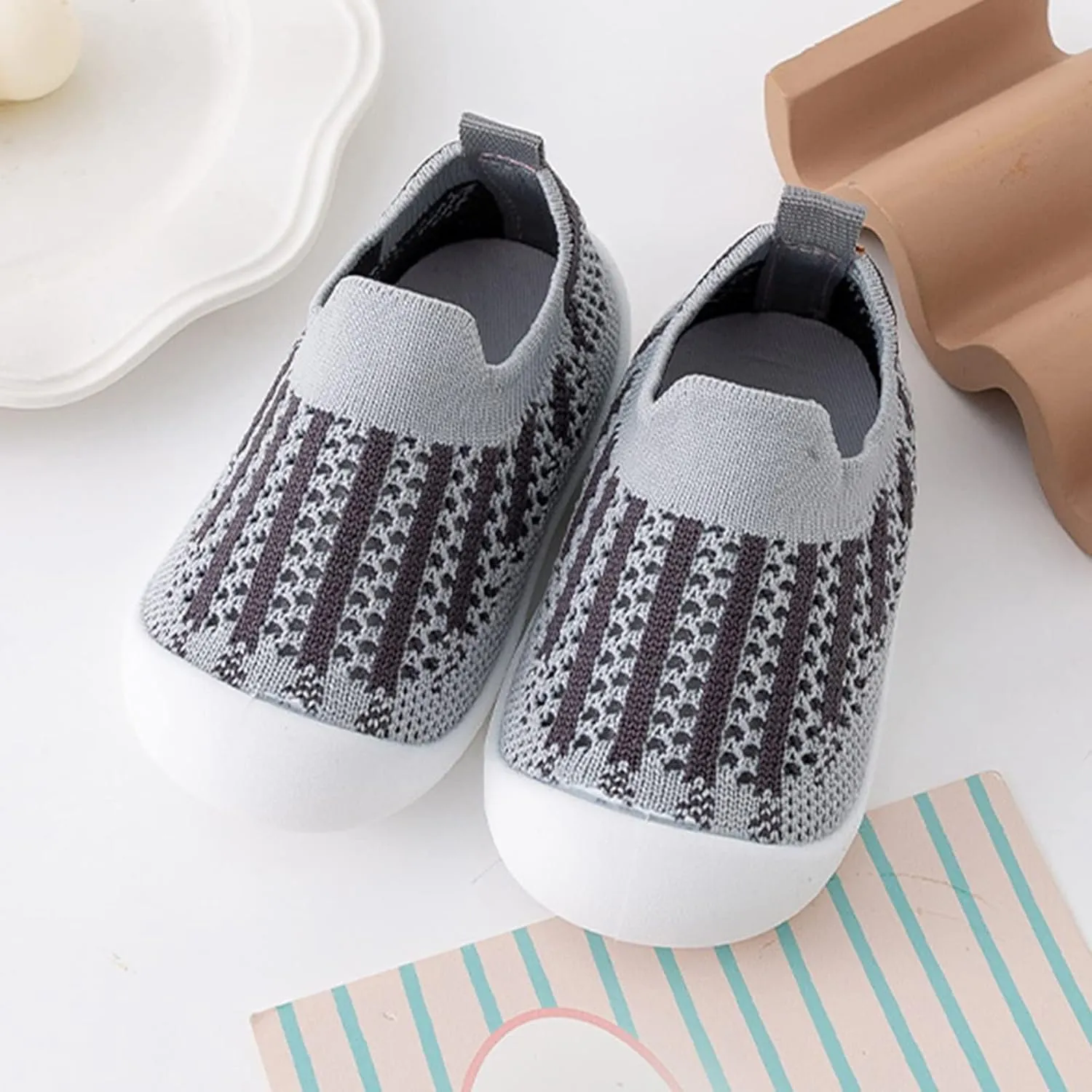 Toddler Princess Shoes Infant Toddler Shoes Mesh Slip On Socks Shoes Soft Sole Non Slip Wear Out Toddler Floor Shoes