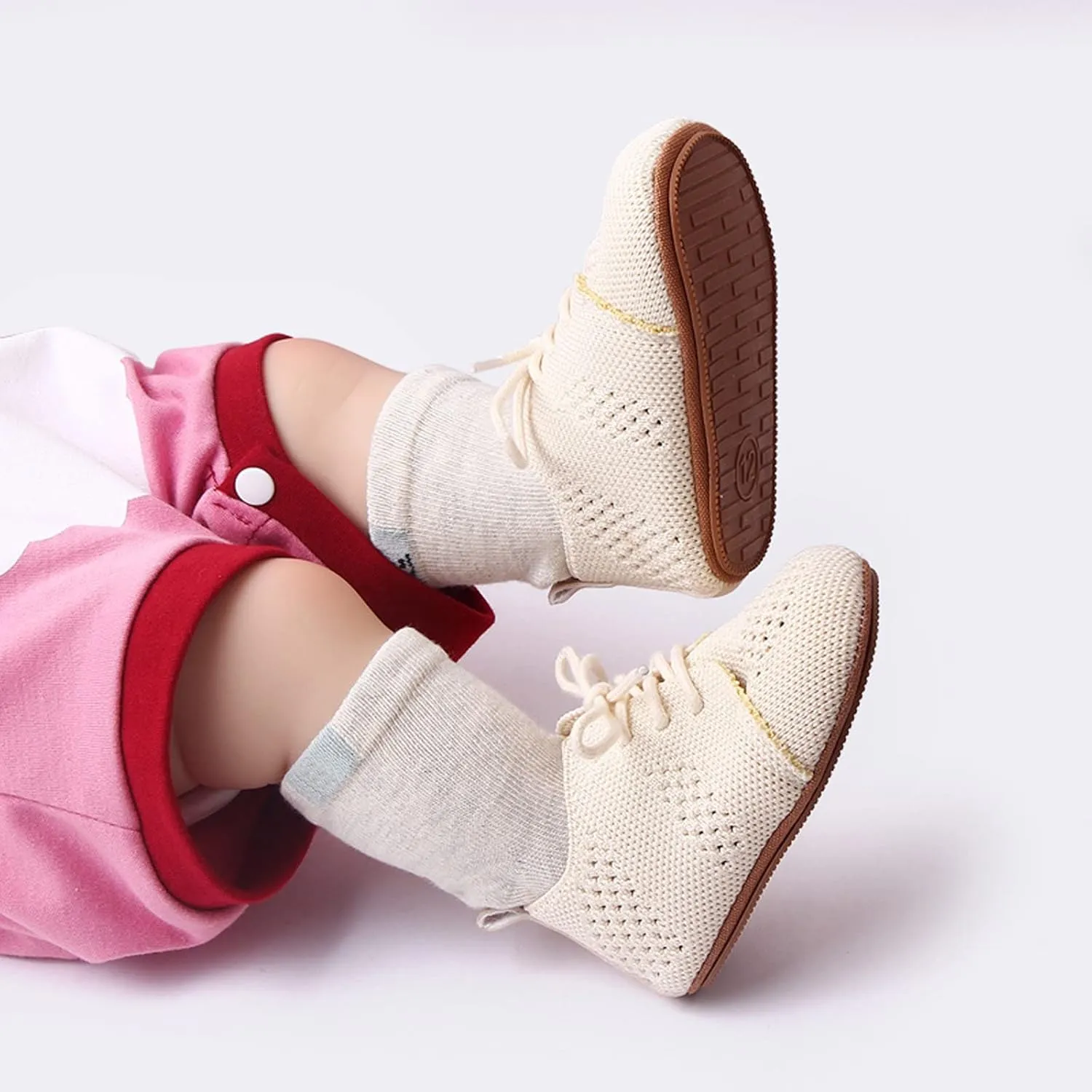 Toddler Shoes Infant Girls Boys Single Shoes First Walking Shoes Toddler Soft Bottom Breathable Mesh Rubber Sole Shoes