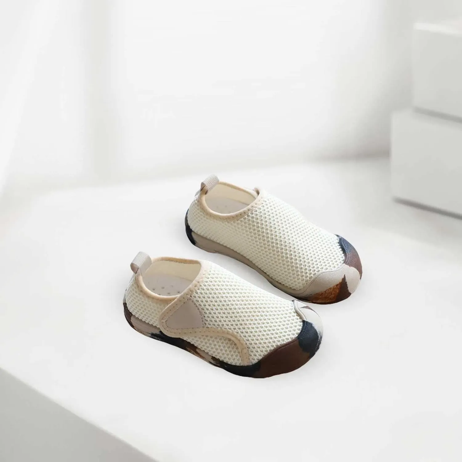 Toddler Sneaker Toddler Baby Boy Girl Shoes Breathable Shoes Baotou Mesh Baby Soft Sole Fashion Unisex Sneakers