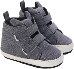 Toddler Sneakers Toddler Baby Boys Girls High Tops Ankle Sneakers Soft Anti Slip Sole PU Leather Lace-up Tennis Shoes