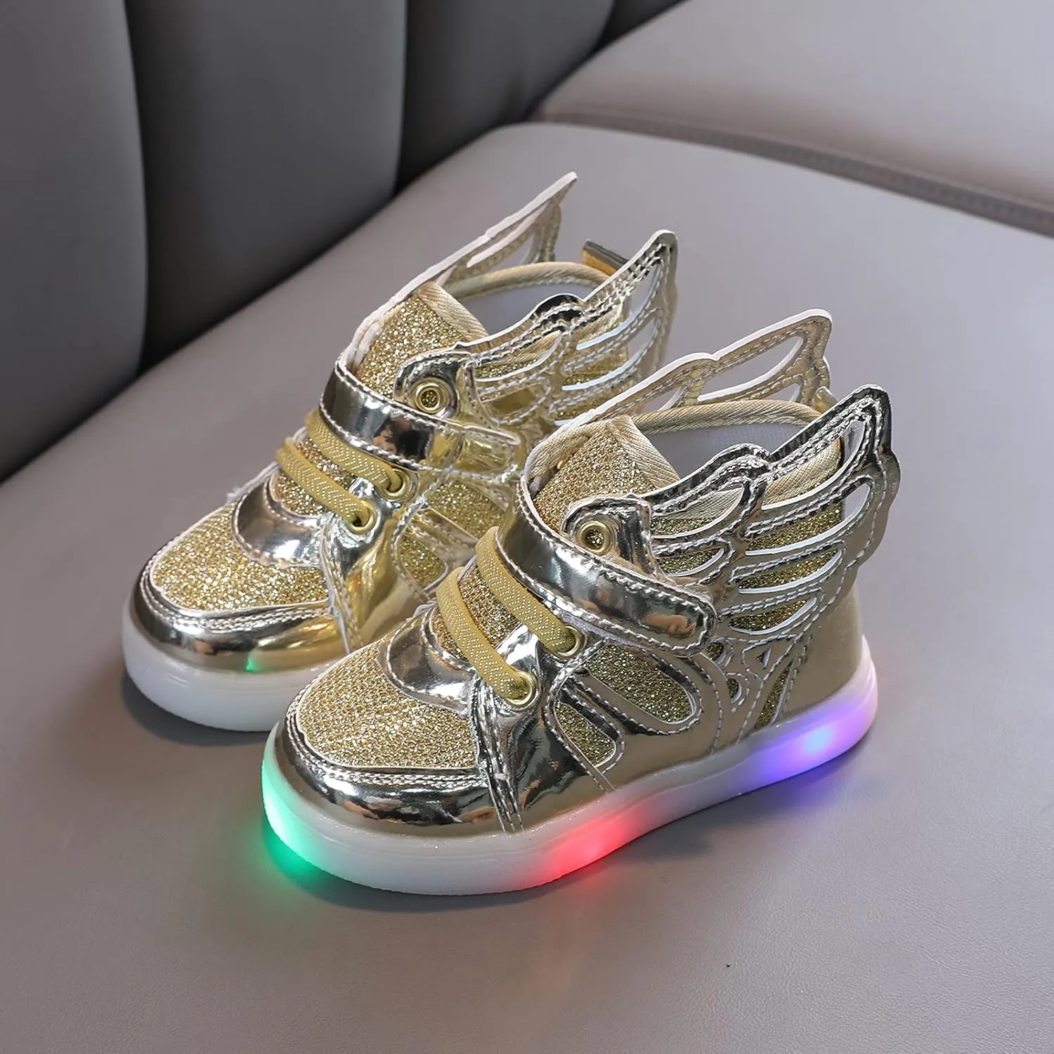 Toddler Sneakers,Kids Baby Boys Girls Bling Led Light Sport Shoes Children Mesh Luminous Sneakers Shoes