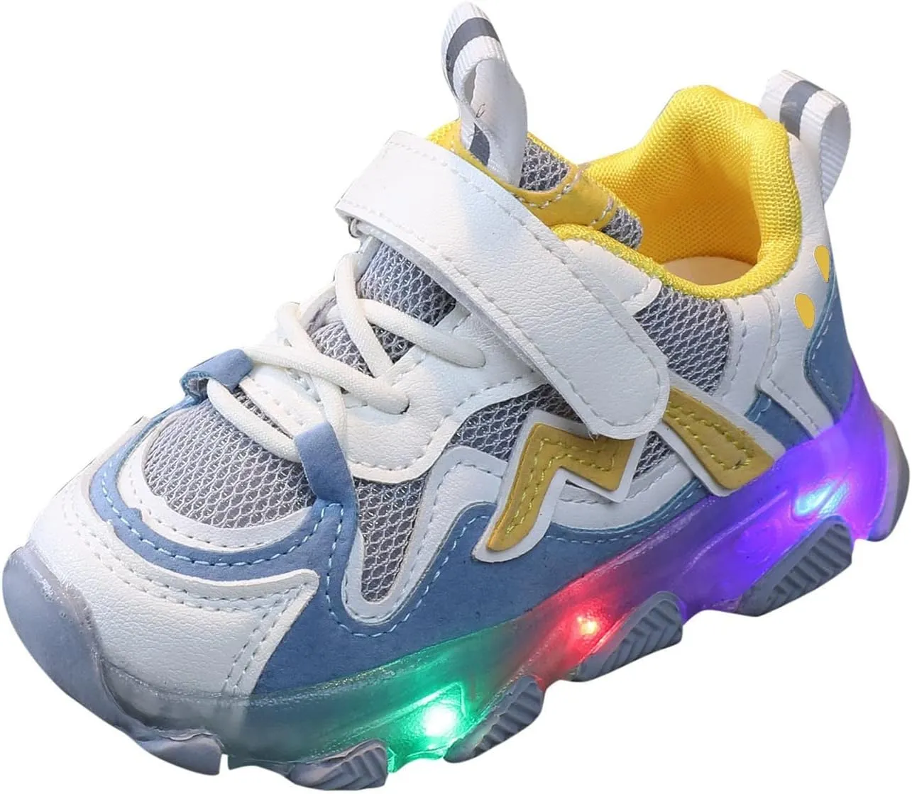 Toddler Sneakers,Kids Baby Boys Girls Bling Led Light Sport Shoes Children Mesh Luminous Sneakers Shoes