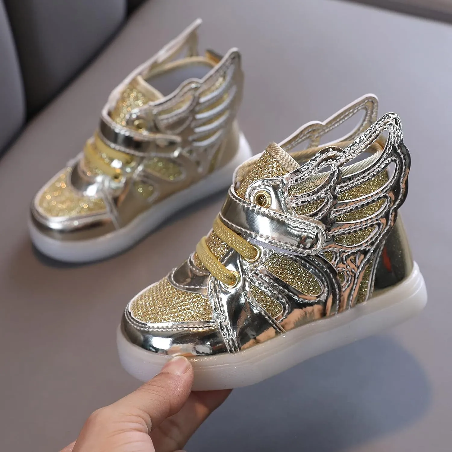 Toddler Sneakers,Kids Baby Boys Girls Bling Led Light Sport Shoes Children Mesh Luminous Sneakers Shoes