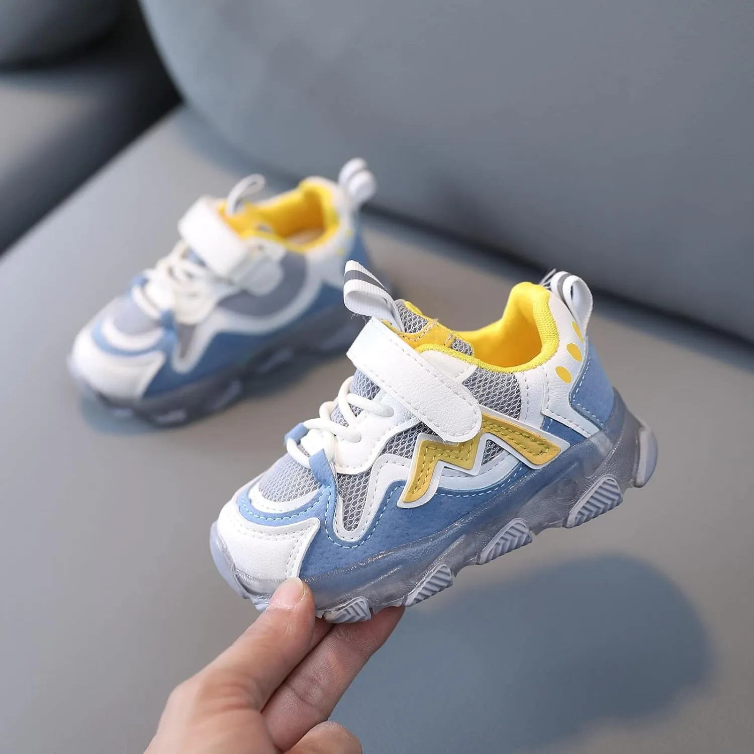 Toddler Sneakers,Kids Baby Boys Girls Bling Led Light Sport Shoes Children Mesh Luminous Sneakers Shoes