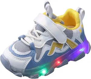 Toddler Sneakers,Kids Baby Boys Girls Bling Led Light Sport Shoes Children Mesh Luminous Sneakers Shoes