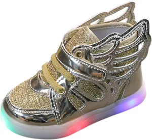 Toddler Sneakers,Kids Baby Boys Girls Bling Led Light Sport Shoes Children Mesh Luminous Sneakers Shoes
