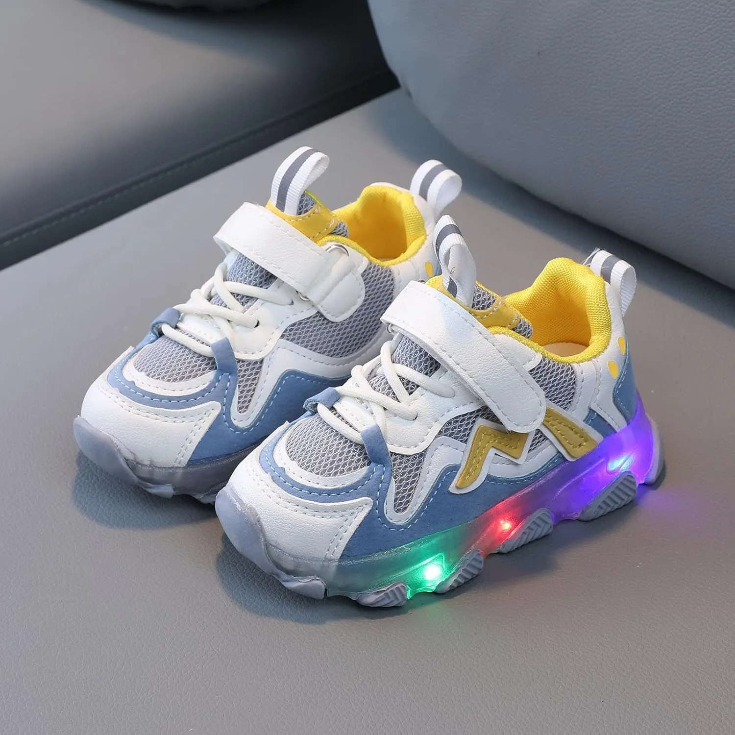 Toddler Sneakers,Kids Baby Boys Girls Bling Led Light Sport Shoes Children Mesh Luminous Sneakers Shoes