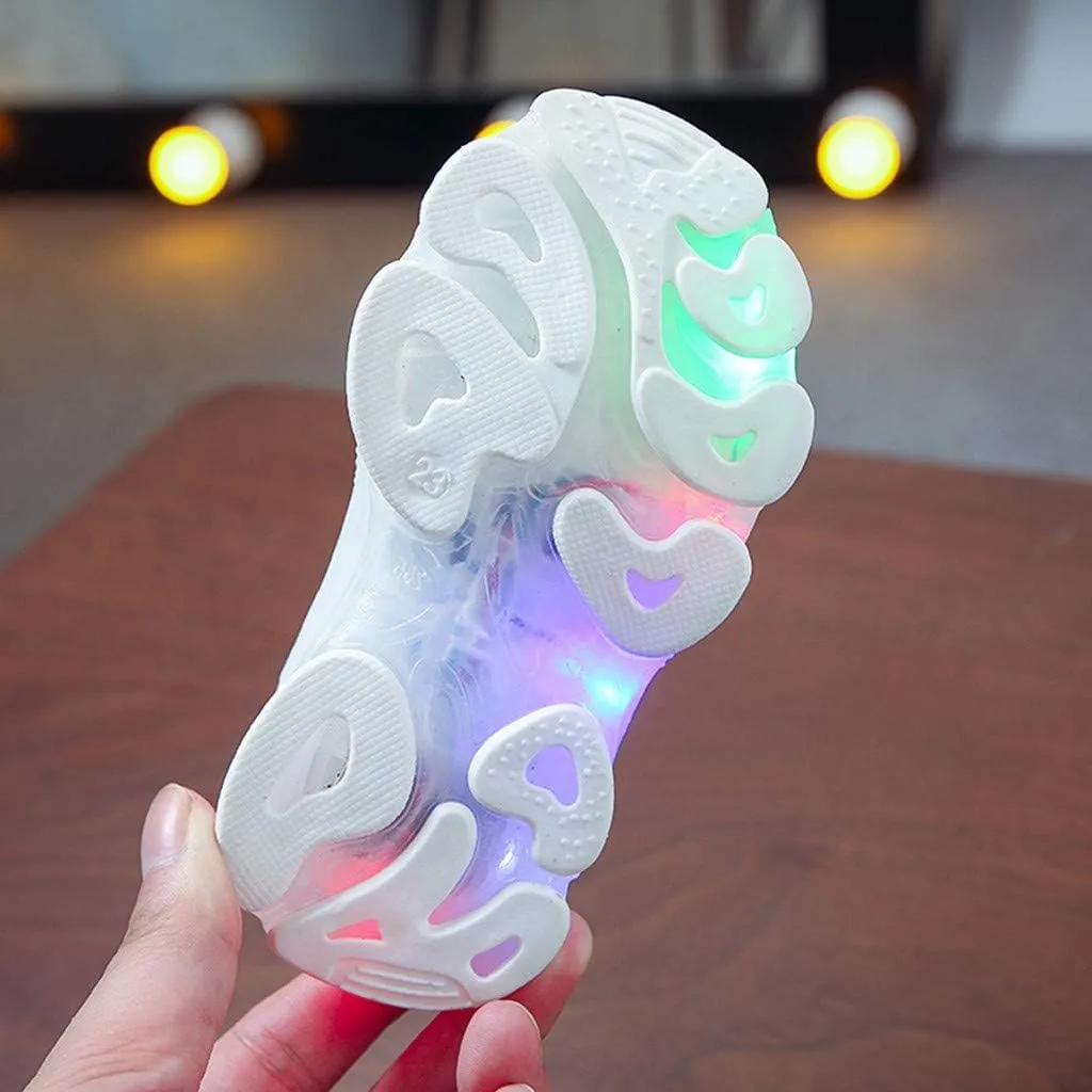 Toddler Sneakers,Kids Baby Boys Girls Bling Led Light Sport Shoes Children Mesh Luminous Sneakers Shoes