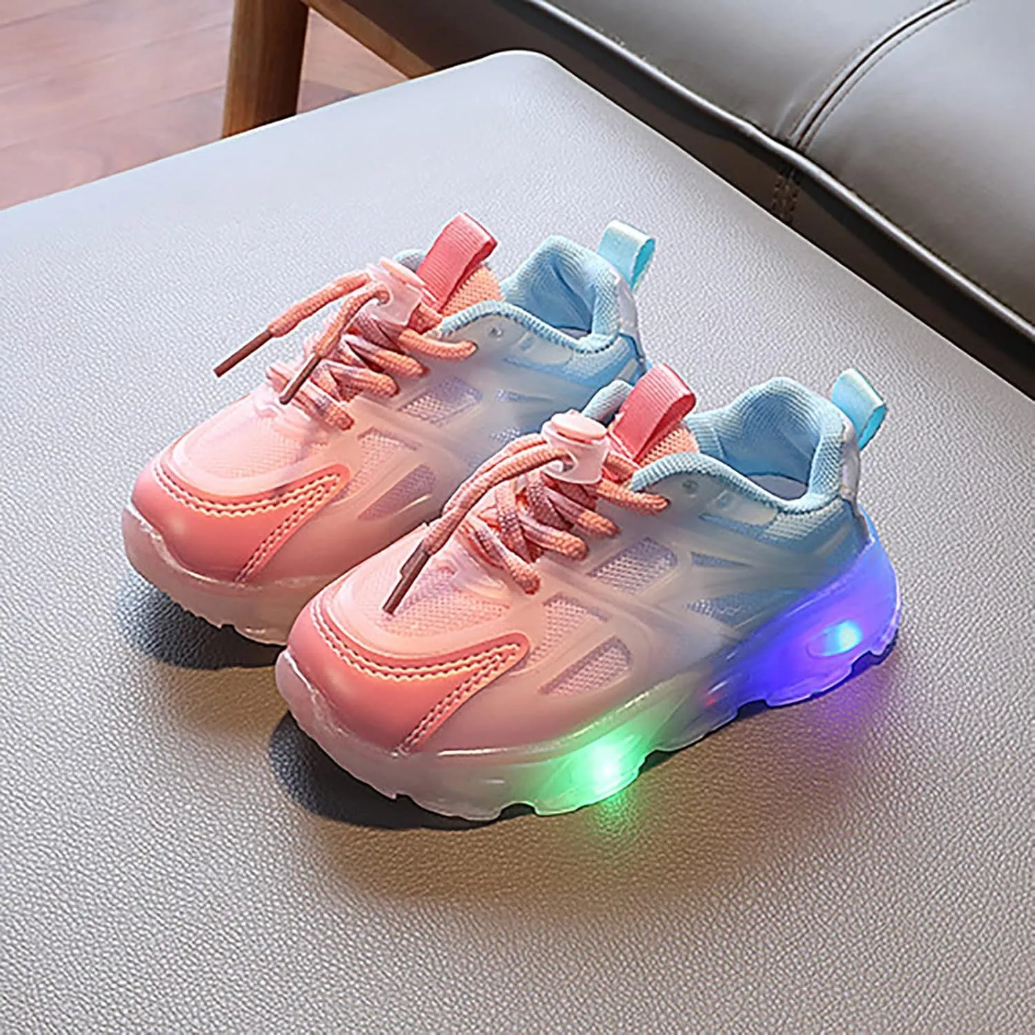 Toddler Sneakers,Kids Baby Boys Girls Led Light Sport Shoes Children Mesh Luminous Running Sneakers Shoes