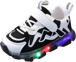 Toddler Sneakers,Kids Baby Boys Girls Led Light Sport Shoes Children Mesh Luminous Running Sneakers Shoes
