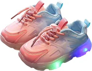 Toddler Sneakers,Kids Baby Boys Girls Led Light Sport Shoes Children Mesh Luminous Running Sneakers Shoes