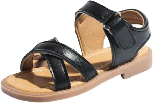 Toddler White Dress Shoes Soft Sole Sandals Beach Outdoor Flat Casual Sandals Light Up Shoes for Toddler Girls