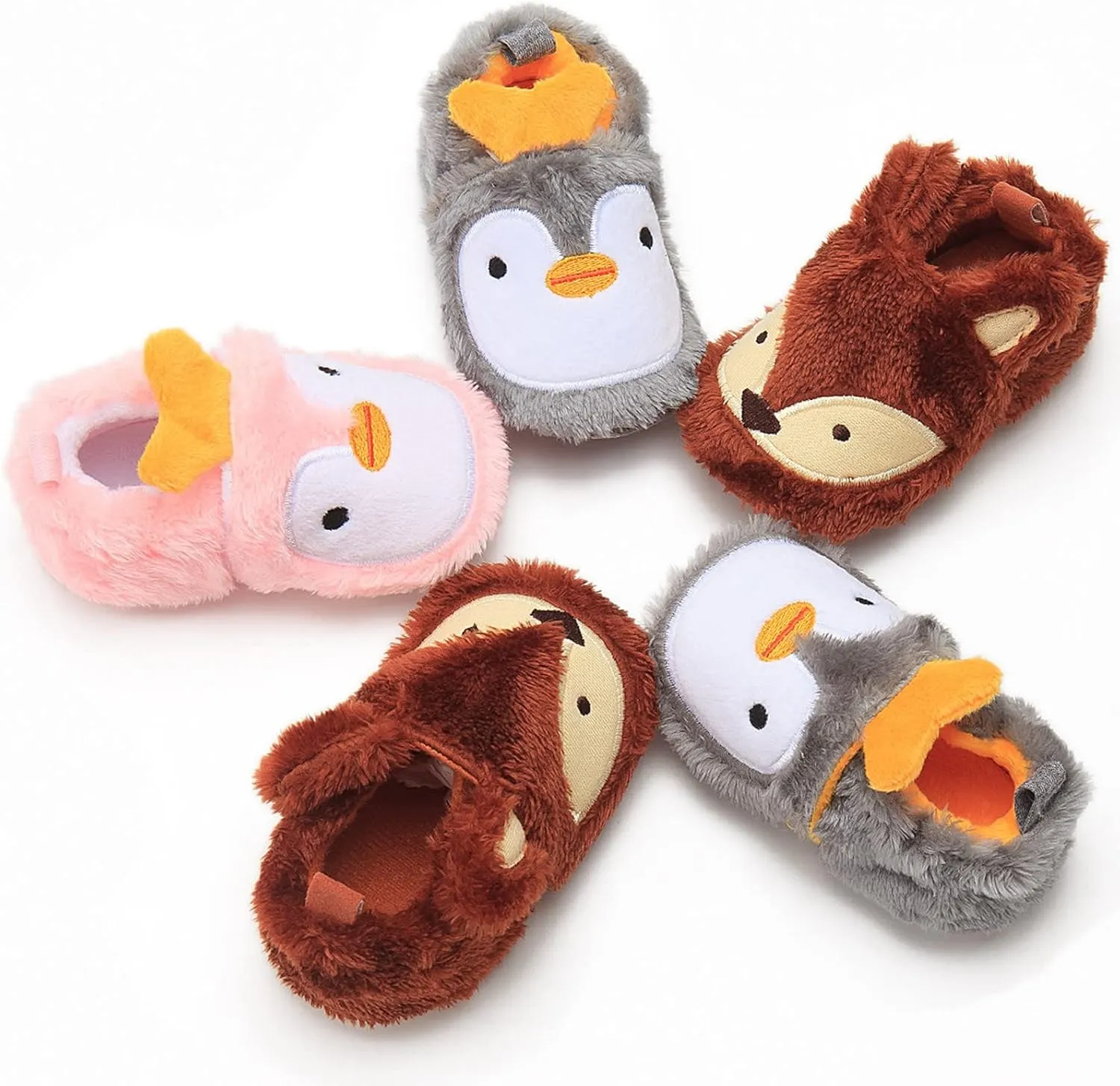 Unisex Child Fashion Shoes Warm Winter Baby Shoes Cute Cartoon Shape Christmas Baby Shoes Baby Soft Sole Slippers