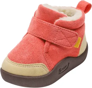 Unisex Kids Cotton Boots Baby Soft Soles Shoes Fleece Non-?kid Slipper Winter Warm Cozy Crib Ankle Boots