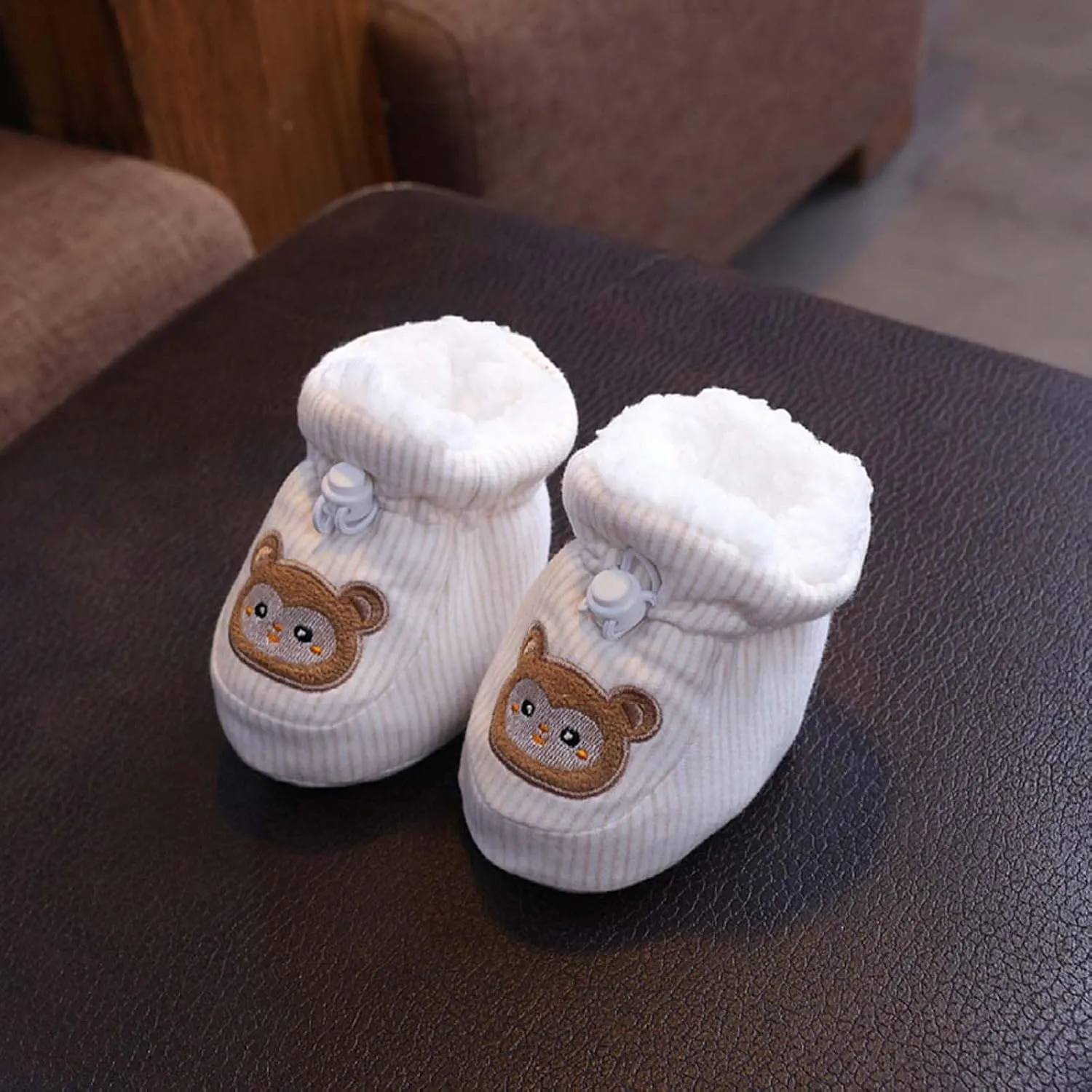 Warm  Baby Boots, 2024 Toddler Winter Soft Fr ining Ankle Non-Slip Rubber Texture Sole Snow Girls Shoes