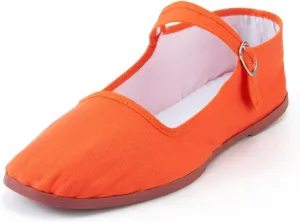 Womens Cotton Mary Janes, Classic China Flats, Chinese Slippers, Kung Fu China Baby Doll Tai Chi Shoes