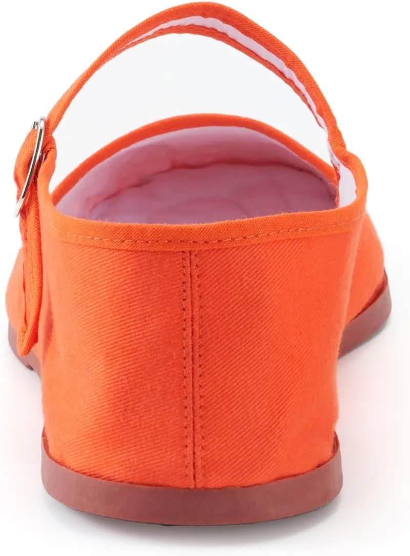 Womens Cotton Mary Janes, Classic China Flats, Chinese Slippers, Kung Fu China Baby Doll Tai Chi Shoes