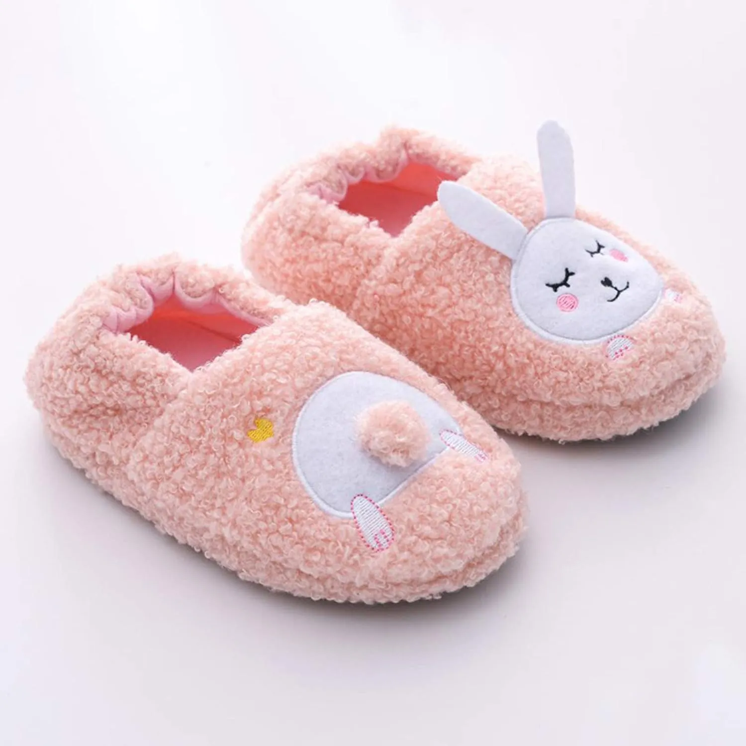 XIMIN Toddler Kids Baby Warm Shoes Boys Girls Cartoon Soft-Soled Slippers Soft Sole Anti-slip Slippers Lightweight Shoes