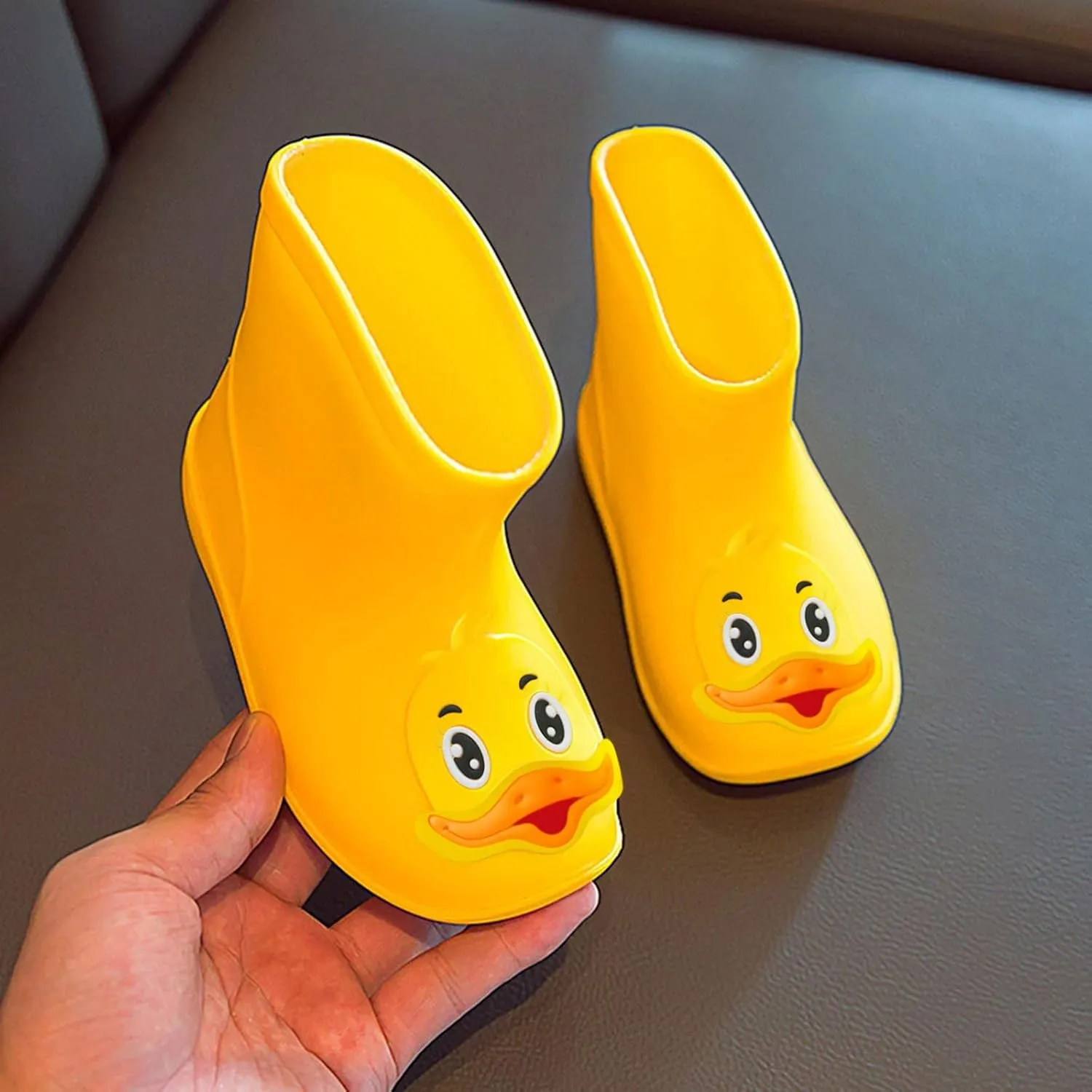 Yellow Boots Boy Kids Cartoon Rain Shoes Baby Rubber Boots Toddler Baby Water Shoes For Toddler Boots For Girls